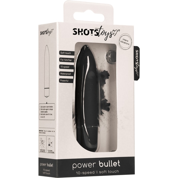 Shots Toys: Power Bullet Svart