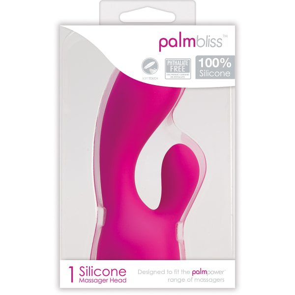 Palm Power: Palm Bliss, 1 Silicone Massager Head Rosa