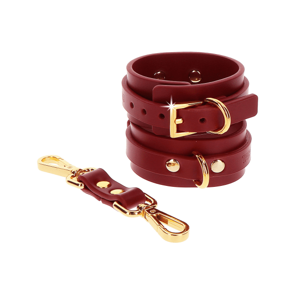 Taboom Luxury: Wrist Cuffs Guld, Röd