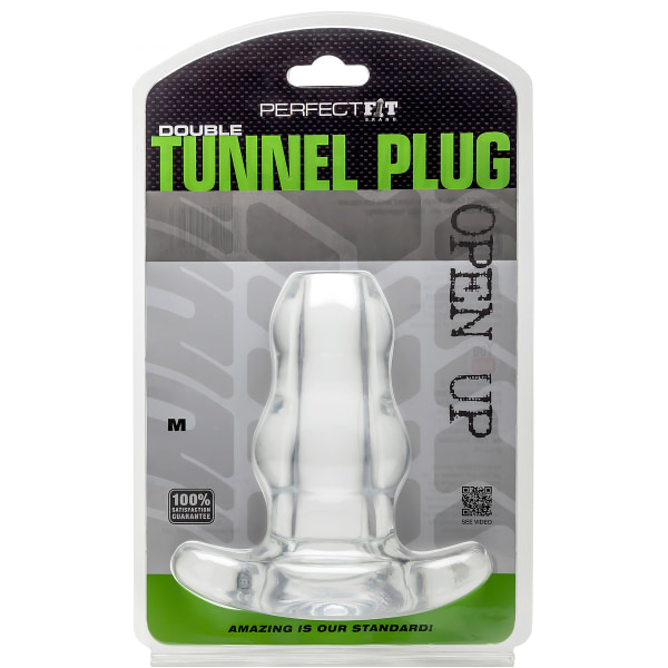 Perfect Fit: Double Tunnel Plug Transparent Medium