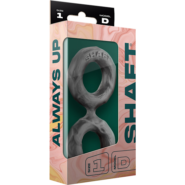 Shaft: Model D Double C-Ring, Size 1 (Small), grå Grå