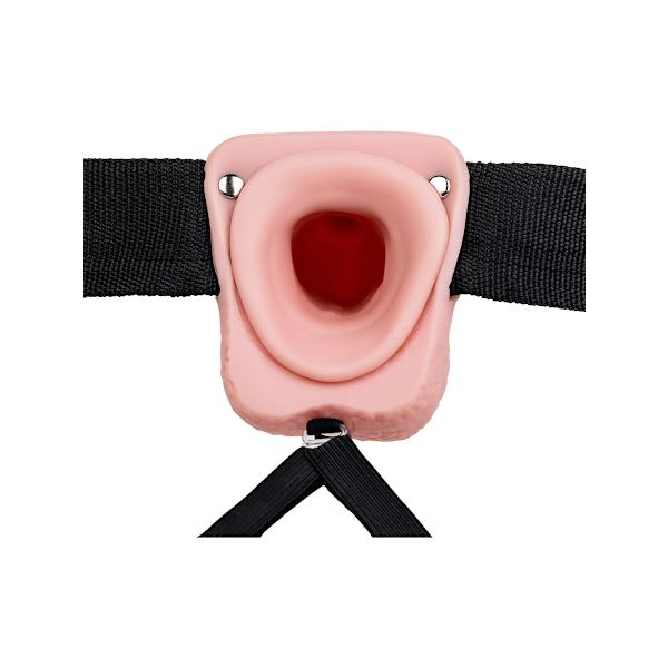 RealRock: Hollow Strap-on, 23 cm Ljus hudfärg