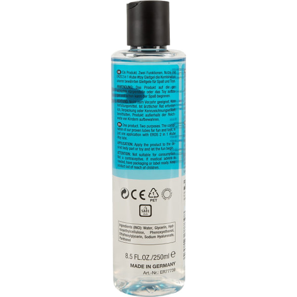 Eros: 2in1 Water-based Lubricant, Lube & Toy, 250 ml Transparent