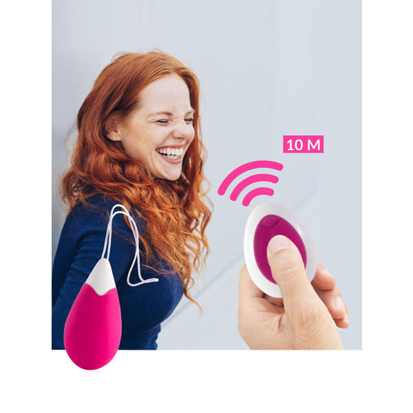 Feelztoys: Anna, Remote Vibrating Egg, pink Rosa