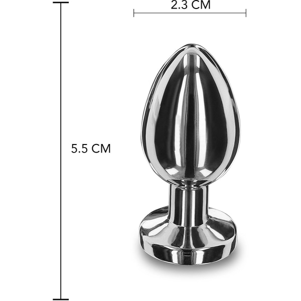 Playhouse: Weighted Steel Butt Plug Silver Small