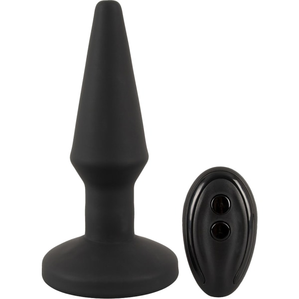 Anos: RC Inflatable Butt Plug with Vibration Svart
