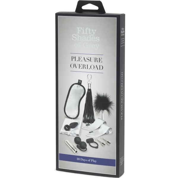 Fifty Shades of Grey: Pleasure Overload, 10 Days of Play Silver, Svart