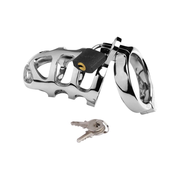 Triune: Brutal Chastity Cage, Stainless Steel, 45 mm Silver