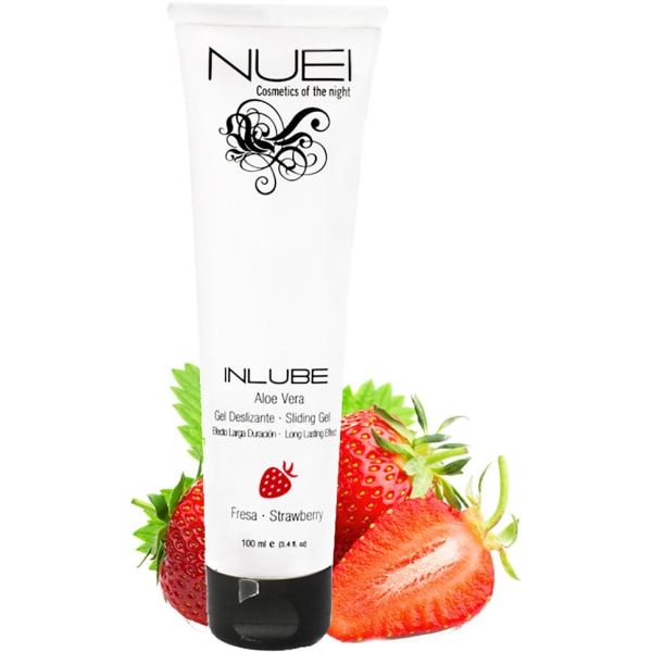 Nuei: Inlube Strawberry, Aloe Vera Sliding Gel, 100 ml Transparent