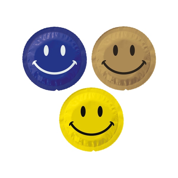 EXS Smiley Face: Kondomer, 100-pak Transparent