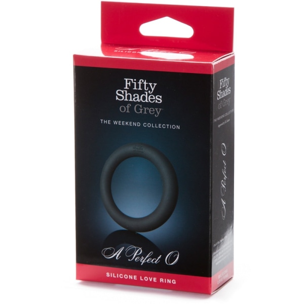 Fifty Shades of Grey: A Perfect O, Silicone Love Ring Svart