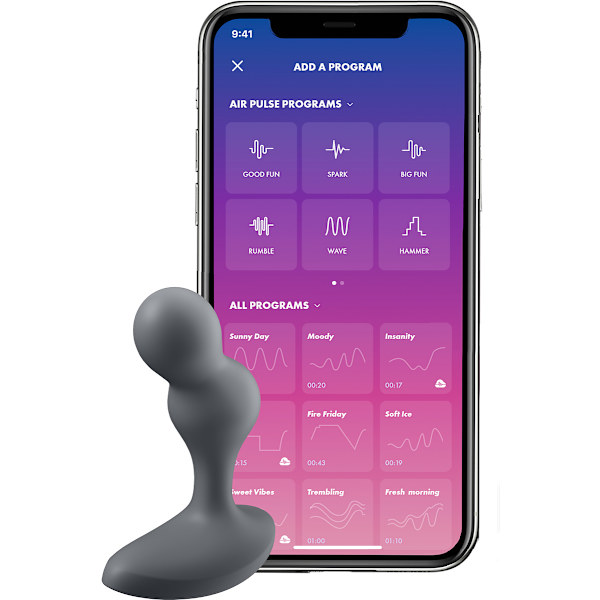 Satisfyer Connect: Deep Diver, Plug Vibrator Grå