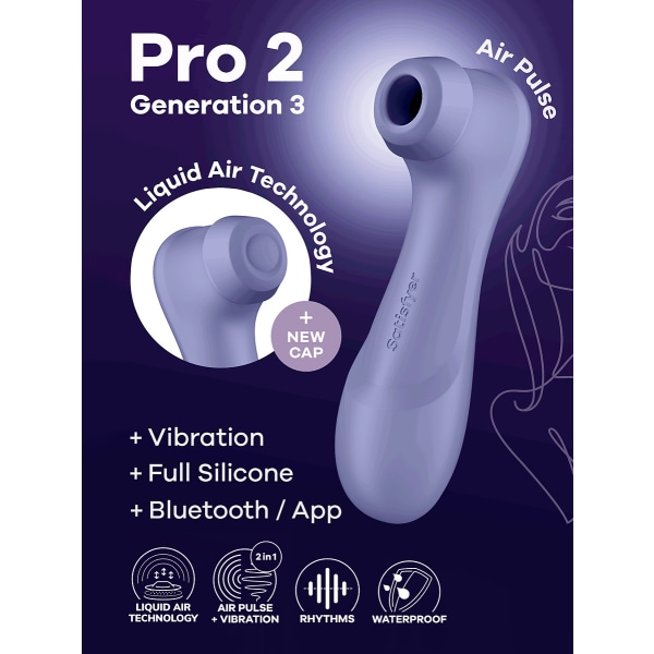 Satisfyer Connect: Pro 2 Generation 3, Double AirPulse Vibrator Lila