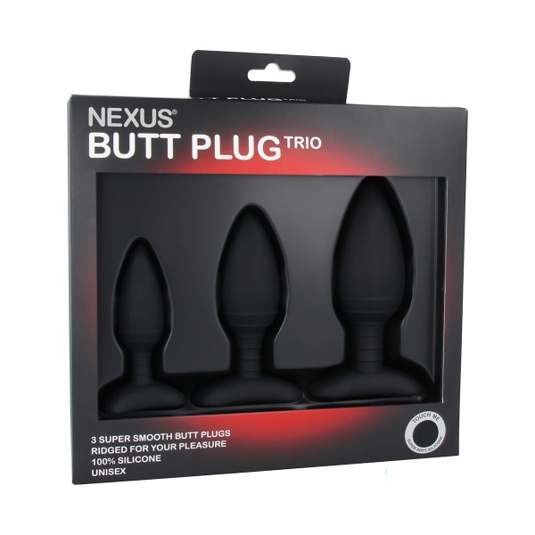 Nexus: Butt Plug Trio Svart