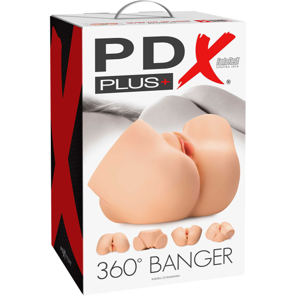 Pipedream PDX Plus: 360 Banger Masturbator Ljus hudfärg