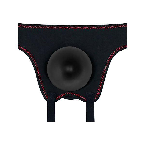LoveToy: Easy StrapOn Set, 19 cm Mörk hudfärg, Svart