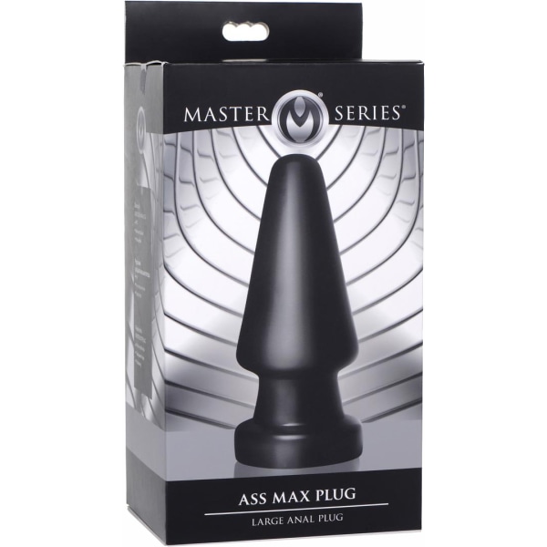XR Master Series: Ass Max Plug, Large Anal Plug Svart