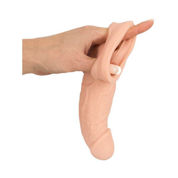 Nature Skin: Penis Sleeve with Extension Ljus hudfärg