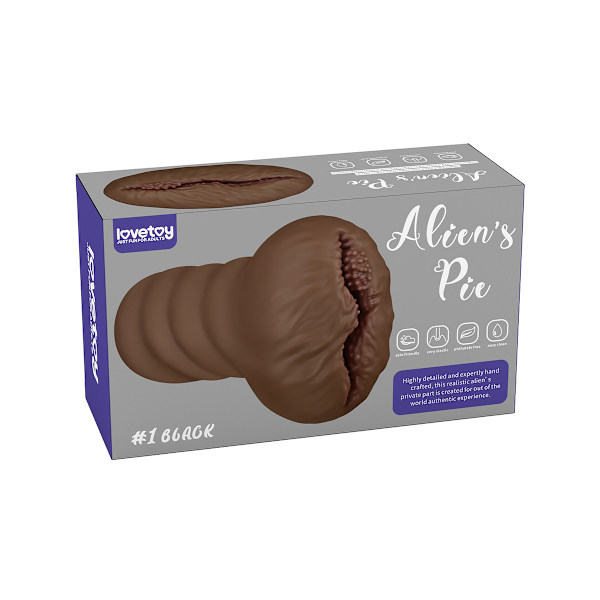 LoveToy: Alien's Pie Masturbator No.1, mörk Mörk hudfärg