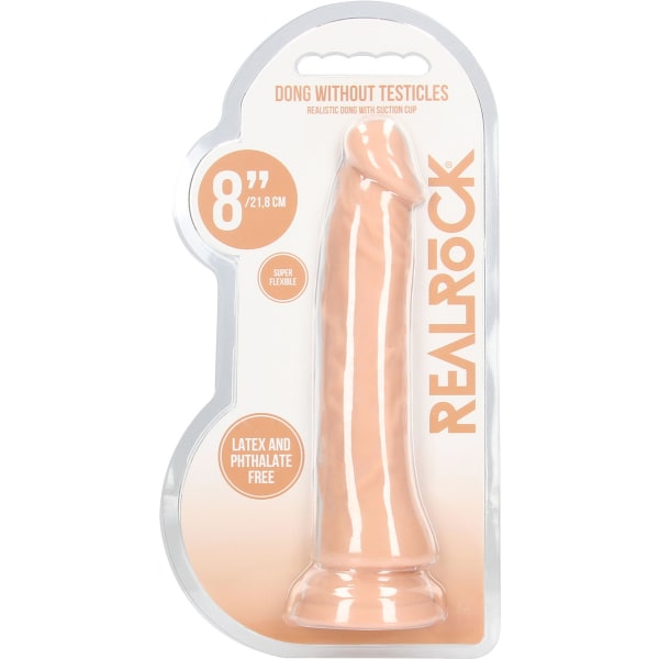 RealRock Skin: Realistic Dildo, 21.5 cm Ljus hudfärg