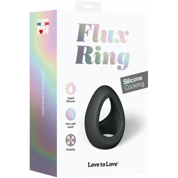 Love to Love: Flux Ring, Cockring, black Svart