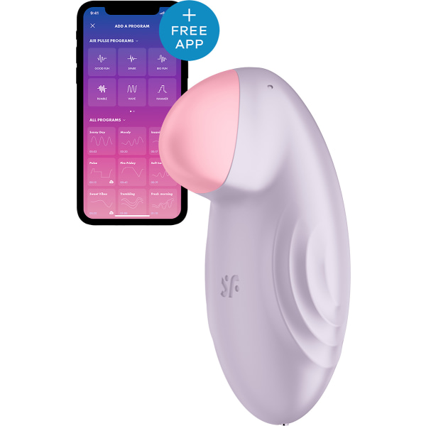 Satisfyer Connect: Tropical Tip, Lay-on Vibrator, purple Lila, Rosa