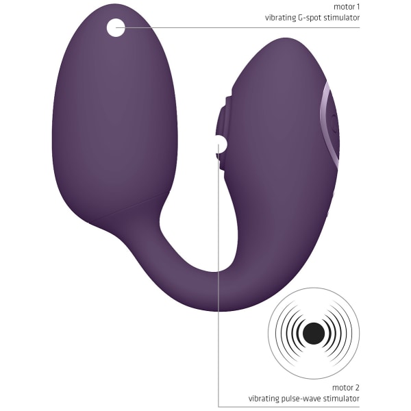 Vive: Aika, Double-Action Vibrating Love Egg, purple Lila