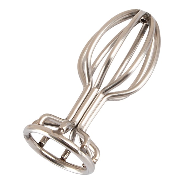 Anos: Metal Cage Butt Plug, 6.8 cm Silver
