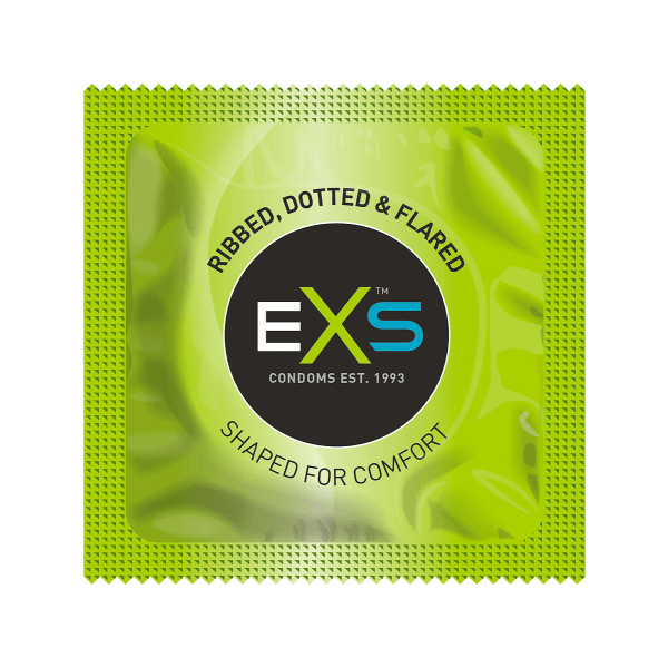 EXS Variety Pack 1: Kondomer, 42-pack Svart, Transparent