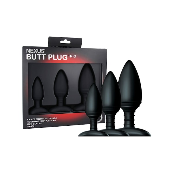 Nexus: Butt Plug Trio Svart