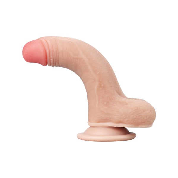 LoveToy: Sliding-Skin Dildo Ljus hudfärg 17,5 cm