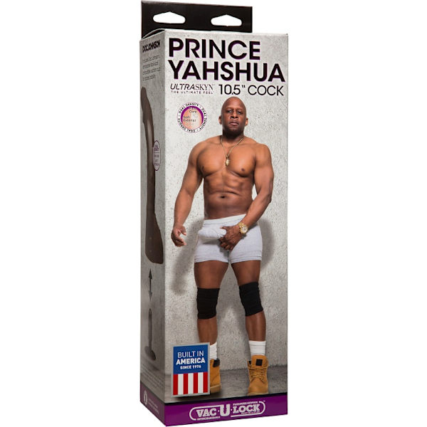 Signature Cocks: Prince Yahshua, Realistic Ultraskyn Dildo, 2... Mörk hudfärg