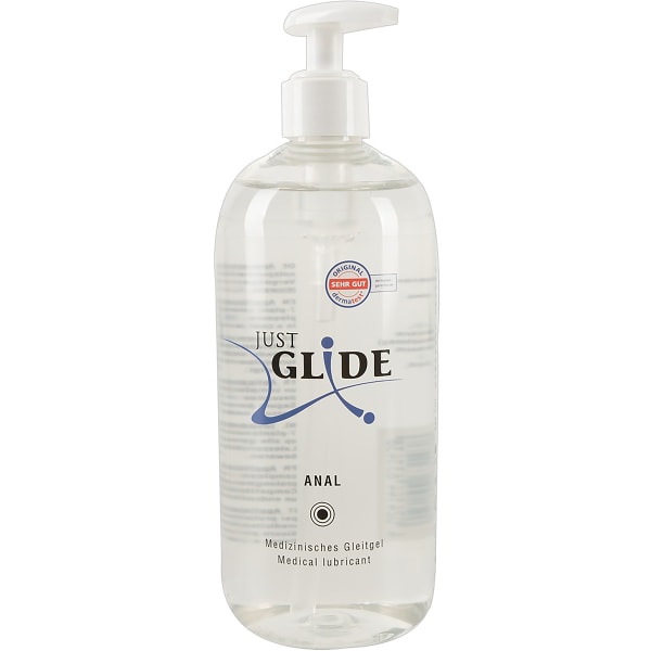Just Glide Anal: Water-based Lubricant, 500 ml Transparent