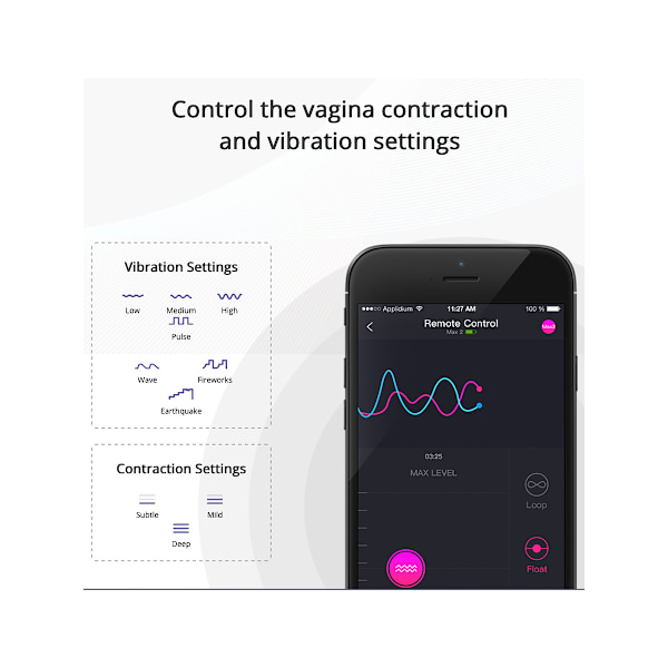 Lovense: Max 2, Bluetooth Masturbator Transparent, Vit