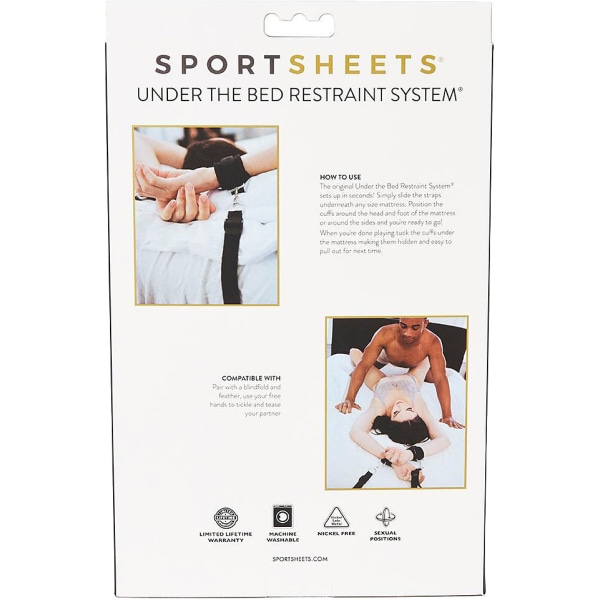 Sportsheets: Under the Bed Restraint System Svart