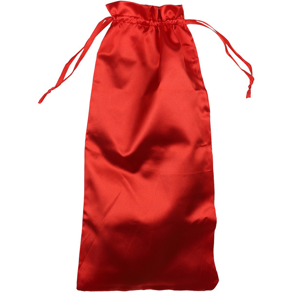 Satin storage bag, 45 x 19.5 Röd