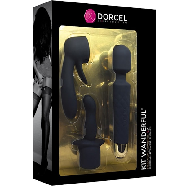 Marc Dorcel: Kit Wanderful, svart/guld Guld, Svart