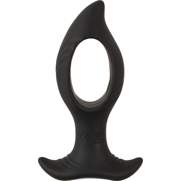 Anos: RC Butt Plug with a Hole Svart