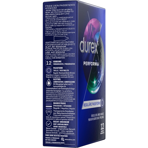 Durex: Performa Kondomer, 12-pak Transparent