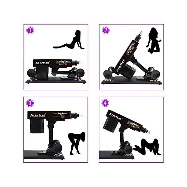 Auxfun: Basic 3XLR Sex Machine, Bundle Stormi Svart