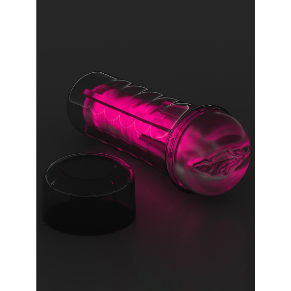LoveToy: Lumino Play Masturbator, Pink Glow Rosa, Självlysande, Transparent