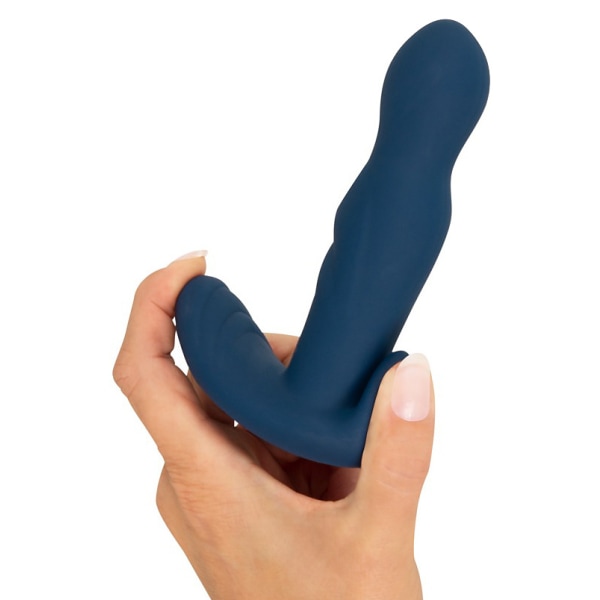 Anos: Roterende Prostataplug med Vibration Blå