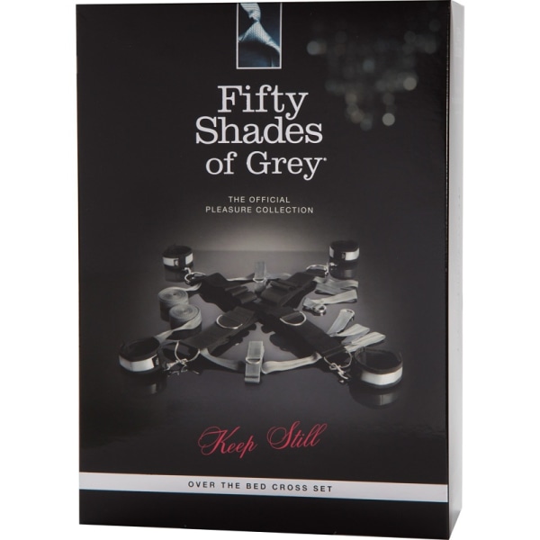 Fifty Shades of Grey: Keep Still, Over the Bed Cross Set Grå, Silver, Svart