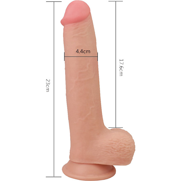 LoveToy: Skinlike Soft Dong Ljus hudfärg 23 cm