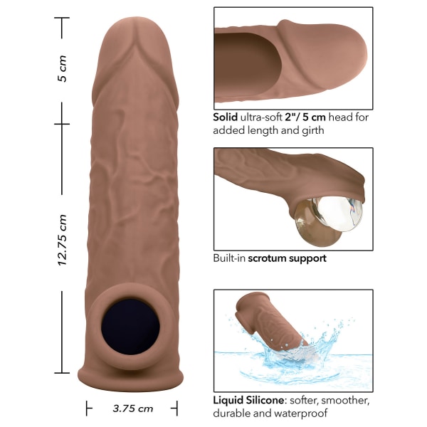 Performance Maxx: Life-Like Extension, 18 cm, mörk Mörk hudfärg
