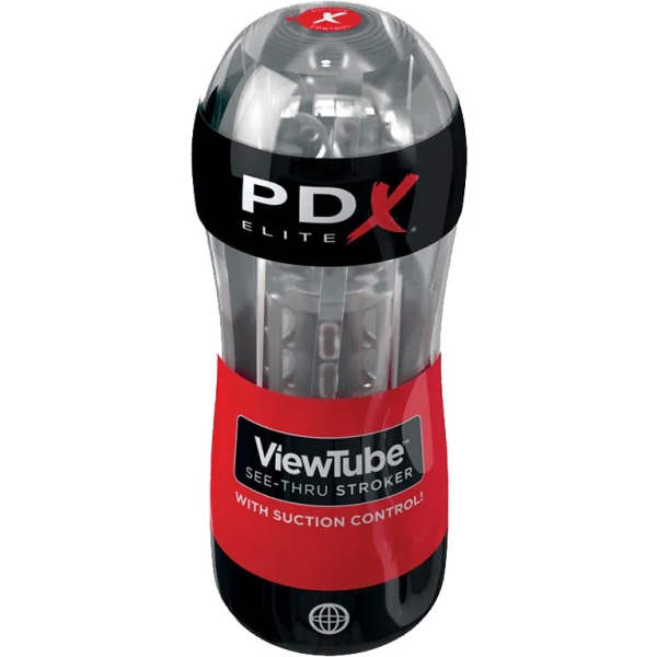 Pipedream PDX Elite: ViewTube, See-Thru Stroker Transparent