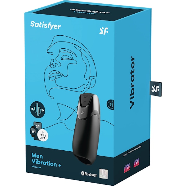 Satisfyer Connect: Satisfyer Men Vibration+ Svart