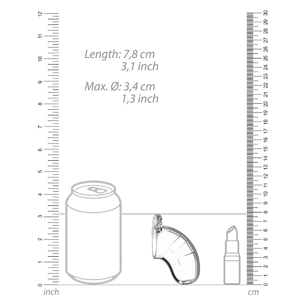 ManCage: Model 13, 6.4 cm Transparent