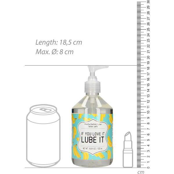 S-Line: Masturbation Lube, If You Love It Lube It, 500 ml Transparent