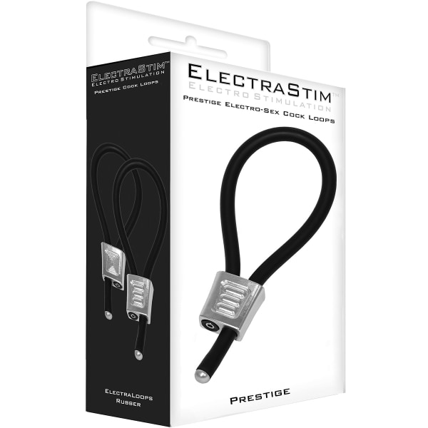 ElectraStim: Prestige, Elektro-Sex Cock Loops Silver, Svart